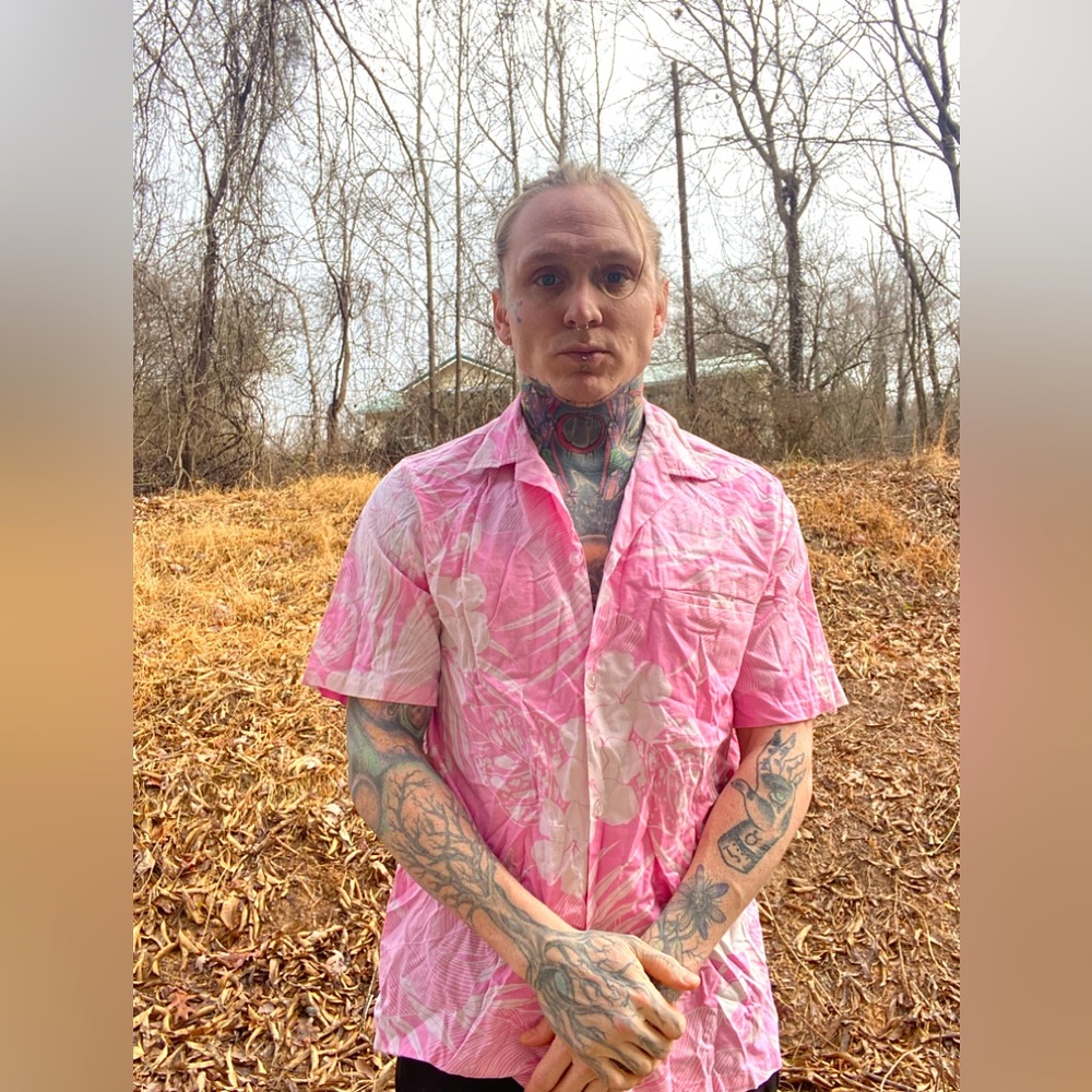 Vintage Pink Hawaiian shirt
